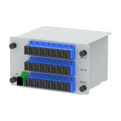 Type d'insertion du séparateur de PLC à fibre optique FTTX 1x2 1x4 1x8 1x16 1x32 1x64 avec SC/UPC 5