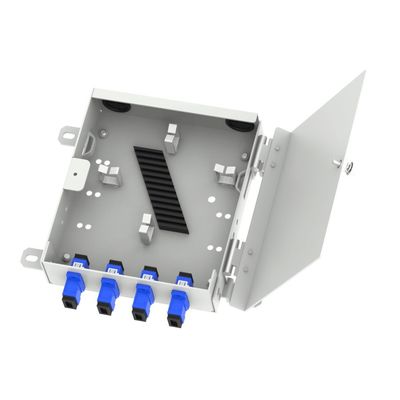 Réseau FTTX ODN Metal Mini Fibre Optique Terminal FTTH Box 8 Distribution de base avec connecteurs LC et SC
