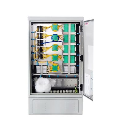 576 Cabinet de distribution de fibres optiques de capacité centrale pour réseau extérieur en fibre optique et FTTH