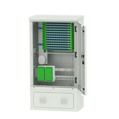 Cabinet de distribution de fibres extérieures IP65 SMC pour réseau LAN filaire FTTH FTTX
