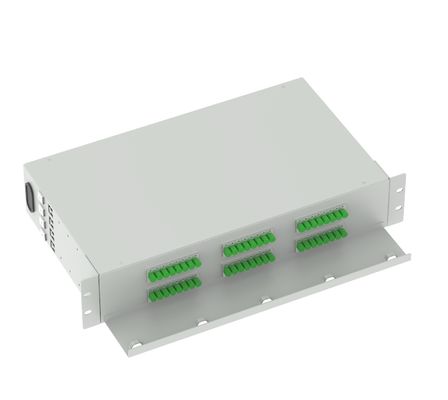 Cadre de distribution optique FC APC 48 ports 19 pouces Panneau de patch idéal pour FTTX et réseau