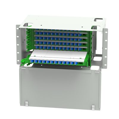 Panneau de patch de fibre de type LC à 96 ports pour la distribution FTTH en réseau dans le centre de données ODF