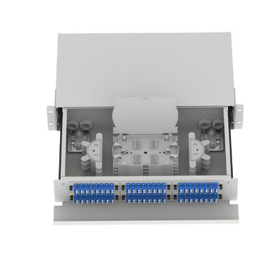 5 LC de type 2U 96 Panneau de distribution de fibres optiques pour connecteur FTTX de type LC