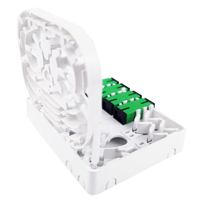 SC/APC Grain 4 cœurs panneau de prise de fibre optique en plastique pour réseau FTTH intérieur