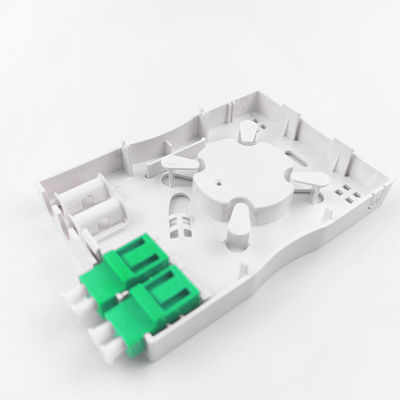 Grise LC APC en plastique fibre optique panneau de prise 2 cœurs pour le réseau intérieur