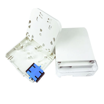 SC UPC Panneau de connexion de plaque de face en fibre optique en plastique pour l'installation de réseaux FTTH intérieurs