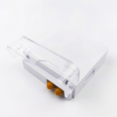 Réseau FTTH intérieur APC en plastique fibre optique plaque de face de prise de courant 2 cœurs ST avec 5