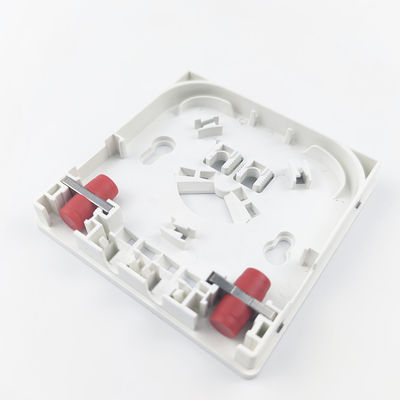 114*85*21mm FC/UPC Panneau de prise de fibre optique en plastique pour réseau FTTH intérieur