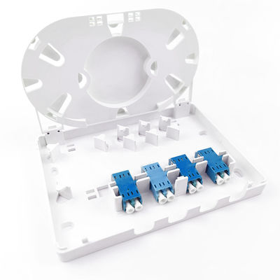 150*110*30mm Réseau FTTH Intérieur 4 cœurs LC UPC Plastique en fibre optique