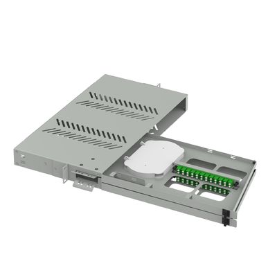 Cadre de distribution sous-optique 24 ports LC APC Swing Type 19 pouces Panneau de patch en fibre optique