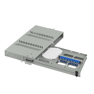 24 ports LC UPC Swing type panneau de patch en fibre optique pour cadre de distribution sous-optique