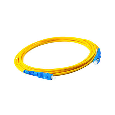 Équipement de fibre optique SC UPC Cordon de patchage en fibre optique pour la connexion à vitesse de fibre optique