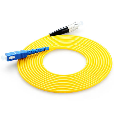 Fonction de connexion de fibre optique Longueur personnalisable SC FC Patchcord à fibre optique
