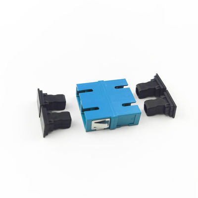 Adaptateur à fibre optique duplex SC/UPC pour FTTH à étanchéité à la poussière Adaptateur sans oreille 2 ports