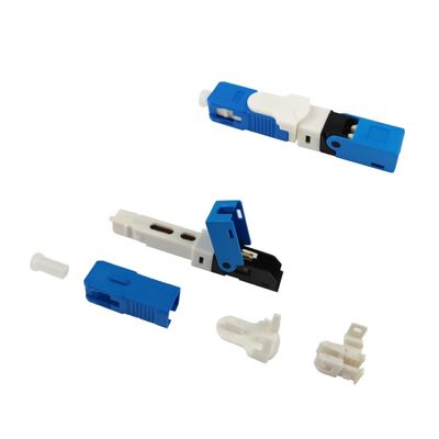 MAX≤0,5dB Perte d'insertion SC UPC SM Connecteur rapide à fibre optique simplex pour FTTH et réseau