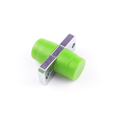 Adaptateur à fibre optique FTTH Simplex APC FC avec couleur verte et caractéristique rectangulaire