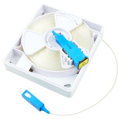 Boîte de stockage à haute capacité en fibre optique de 30 M Max avec connecteur SC invisible