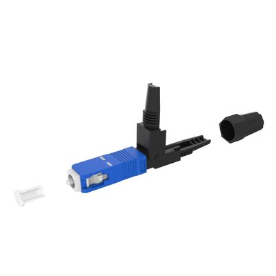 Connecteur rapide en fibre optique UPC poli pour l'assemblage de champ FTTH dans le réseau