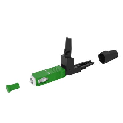 Connecteur rapide en fibre optique UPC poli pour l'assemblage de champ FTTH dans le réseau