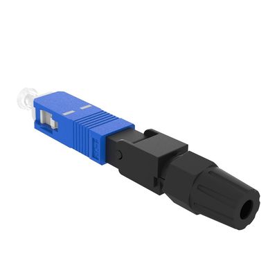 Connecteur rapide en fibre optique UPC poli pour l'assemblage de champ FTTH dans le réseau