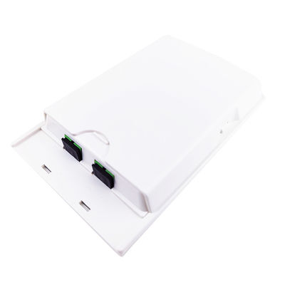 Panneau de prise de fibre optique en plastique pour FTTH et installation dans des noyaux blancs 2