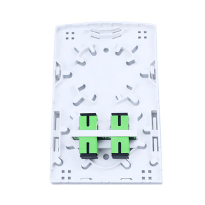 Panneau de prise de fibre optique en plastique pour FTTH et installation dans des noyaux blancs 2