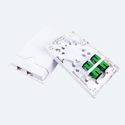 Panneau de prise de fibre optique en plastique pour FTTH et installation dans des noyaux blancs 2
