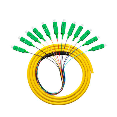 Longueur personnalisable SCAPC Pigtail en fibre optique avec garantie de 5 ans