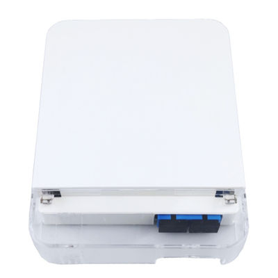 2 cœurs plastique fibre optique plaque faciale panneau de prise SC type de connecteur