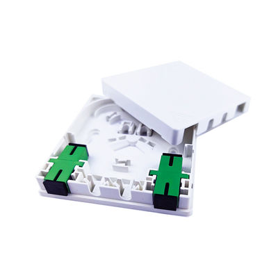 Connecteur SC de type 2 noyaux panneau de prise de fibre optique en plastique pour FTTH en intérieur