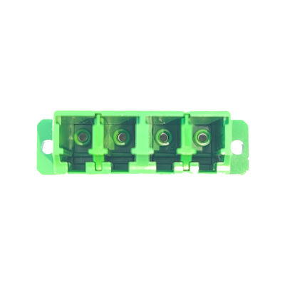 LC/APC Adaptateur à fibre optique Transformation carrée auriculaire en couleur verte