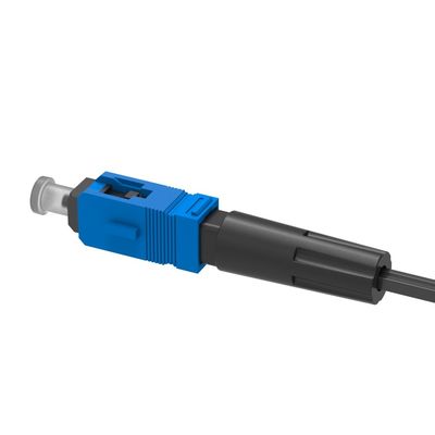 Assemblage sur le terrain Connecteur rapide à fibre optique UPC Simplex SC pour une installation facile du réseau