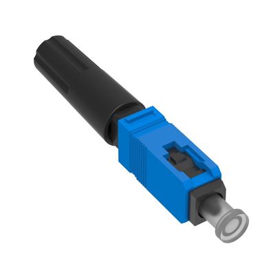 Assemblage sur le terrain Connecteur rapide à fibre optique UPC Simplex SC pour une installation facile du réseau