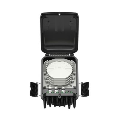 Boîte de séparation en fibre optique FTTH extérieure pour 48 capacités d'épissage et 3 ports principaux de câbles