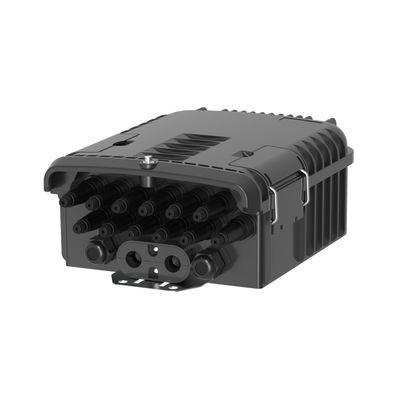 Boîte de séparation en fibre optique FTTH extérieure pour 48 capacités d'épissage et 3 ports principaux de câbles
