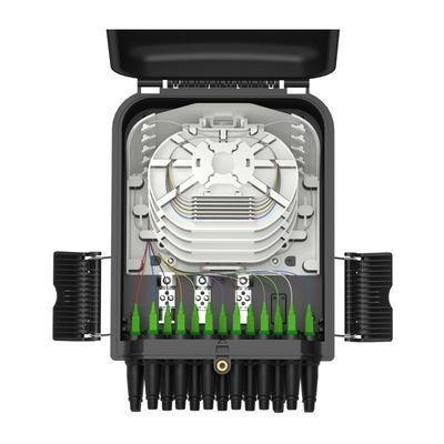Boîte de séparation en fibre optique FTTH extérieure pour 48 capacités d'épissage et 3 ports principaux de câbles