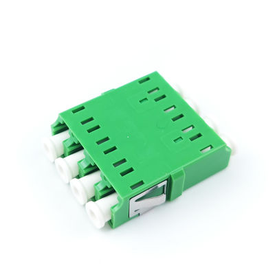 4 ports vert LC APC Adaptateur à fibre optique Coupler carré sans oreille pour les performances FTTH