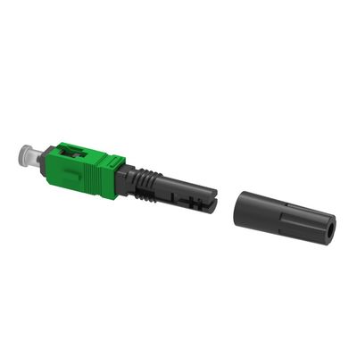 Connecteur rapide Simplex SC APC câble à goutte en fibre optique avec assemblage de champ poli UPC