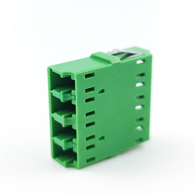 4 ports vert LC APC Adaptateur à fibre optique Coupler carré sans oreille pour les performances FTTH