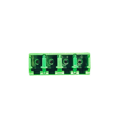 4 ports vert LC APC Adaptateur à fibre optique Coupler carré sans oreille pour les performances FTTH