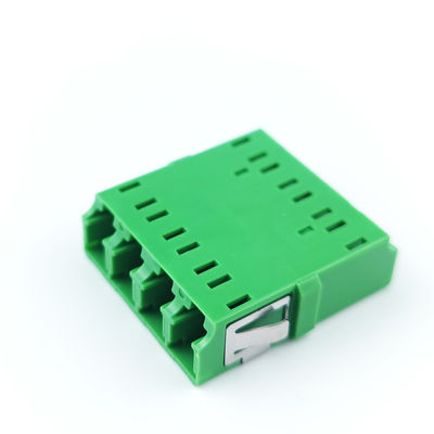 4 ports vert LC APC Adaptateur à fibre optique Coupler carré sans oreille pour les performances FTTH