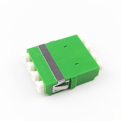4 ports vert LC APC Adaptateur à fibre optique Coupler carré sans oreille pour les performances FTTH