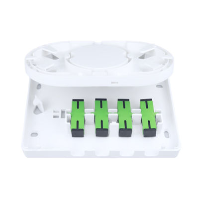 SC Connecteur 4 cœurs Panneau de prise de fibre optique en plastique pour les réseaux FTTH 5