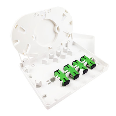 SC Connecteur 4 cœurs Panneau de prise de fibre optique en plastique pour les réseaux FTTH 5