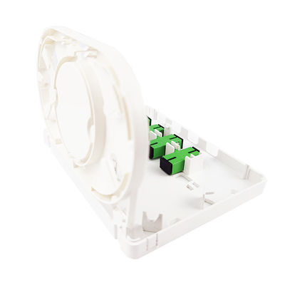 SC Connecteur 4 cœurs Panneau de prise de fibre optique en plastique pour les réseaux FTTH 5