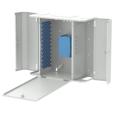 Connecteurs SC FC LC 96 ports FTTH boîte de distribution en fibre optique pour la terminaison des métaux FTTX
