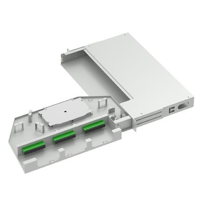 Réseau ODN 24 cœurs APC SC Type 19 pouces Panneau de patch oscillant Cadre de distribution optique