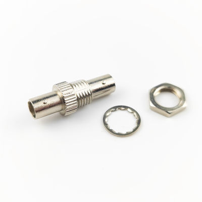 ST APC Coupler à fibre optique circulaire simple pour les matériaux en plastique en alliage de zinc FTTH