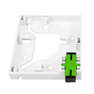 1 noyau en plastique fibre optique plaque d'appui Socket Panel Blanc essentiel pour la connexion FTTH