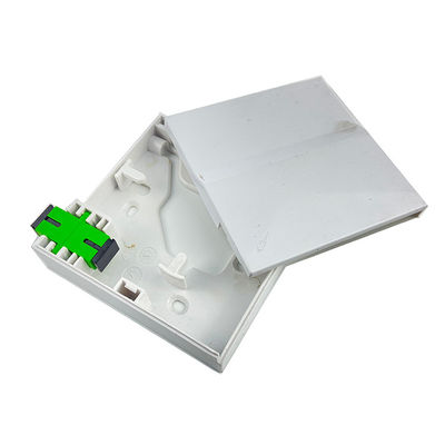 1 noyau en plastique fibre optique plaque d'appui Socket Panel Blanc essentiel pour la connexion FTTH